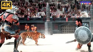 Gladiator Maximus vs Tiger Fight , Full Fight, 4k film editing, Parliament cinema Club,