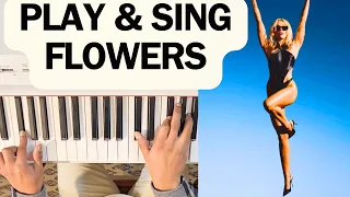 PIANO TUTORIAL - MILEY CYRUS - FLOWERS (EASY)