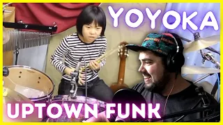 AMAZING 9 YEAR OLD GIRL DRUMMER YOYOKA 'Uptown Funk' | Multi-Instrumentalist Reaction + Breakdown