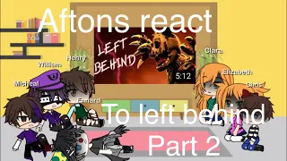 Aftons react to “Left behind” Without GlitchTrap but with Henry (Part 2)