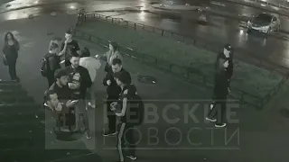 Дебошир с гранатой в баре на Гаккелевской попал на видео