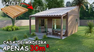 Casa pequena e aconchegante | APENAS 30m² | Madeira