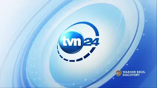 TVN 24 HD - Bufor z logiem Warner Bros Discovery i starą muzyką (13.05.2023-dziś)