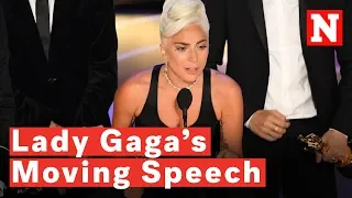 Lady Gaga Gives Tearful Oscars Acceptance Speech: 'It's About Not Giving Up'