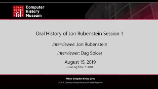 Oral History of Jon Rubinstein Session 1