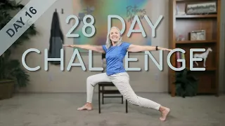 Chair Yoga - Day 16 - 33 Minutes Some Seated, More Standing