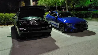 2020 Dodge Challenger Hellcat vs 2022 Genesis G70 Bolt Ons E30 & Meth