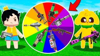 ¡RETO de la RULETA de ARMAS! 🎯🔫 PRUEBA TU SUERTE: DE ARMA NOOB VS ARMA PRO en MINI WORLD #11