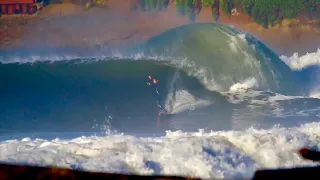 Crazy Backwash and Reef Barrels in Santa Cruz *Raw Footage*