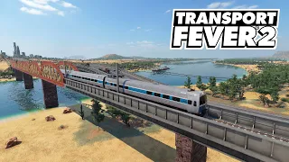 Transport Fever 2 - Соединяем два города пассажирским Ж/Д рейсом! #42