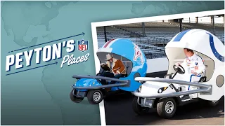 Peyton and Jeff Saturday prepare to race cars at Indianapolis Motor Speedway | Peyton’s Places