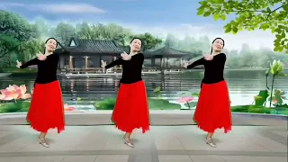 乐美广场舞。柔美形体广场舞《为你祈祷》歌声轻柔温暖走心，正背面演示附分解