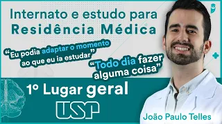 Como conciliei o internato com o estudo para Residência Médica - Papo com o 1º lugar geral na USP SP