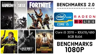 i5 3570 + RX 570/470/480 4GB Benchmarks in 5 Games - 8 GB Ram - High Settings 1080p