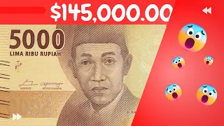 "Exploring the Value of Indonesia's 5000 Rupiah Note: A Close Look" Worth Up $145,000.00 For Note