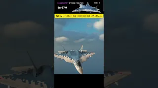 SU-57M Strike Fighter Burst Damage🔥 | Modern Warships #shorts