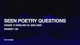 Sonnet 130 - Poetry Questions