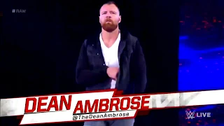 Dean Ambrose's Heel Entrance with "The Vengeful One" Theme Song - WWE Raw 11/19/18 (Edited)