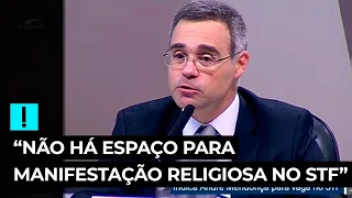 "Falei ao presidente que não há espaço para manifestação religiosa no STF", diz Mendonça