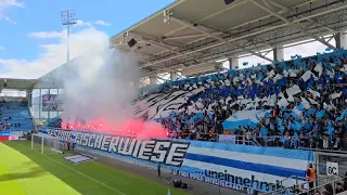 Chemnitzer FC vs. FC Rot-Weiß Erfurt 2:2 (1:1) Regionalliga Nordost 34. Spieltag - Choreo + Pyro