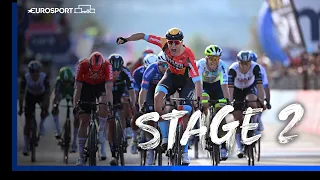 Giro D'Italia 2023 Stage 2 Final Minutes! | Big Crash In Closing Kilometres | Eurosport