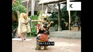 1970s Bali, Indonesia, Traditional Theatre, Ceremony, Home Movies, HD from 16mm