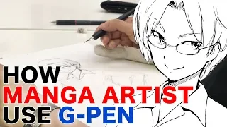 MANGA SENPAI [29] How Professional Manga Artist Use G-pen | How to make manga by Japanese manga-ka
