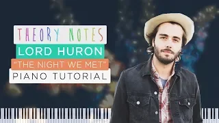 How to Play Lord Huron - The Night We Met | Theory Notes Piano Tutorial