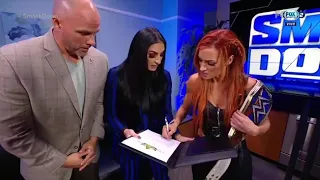 Becky Lynch firma contrato para luchar contra Sasha Banks & Belair - Smackdown 08/10/2021 (Español)