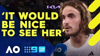 Tsitsipas asks Margot Robbie out on LIVE TV - Australian Open 2023 | Wide World of Sports