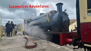 Hunslet Works No 1873 Jessie. Ride Along. 6/4/24 Pontypool and Blaenavon Railway.