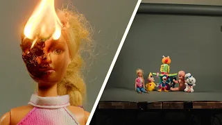 BURNING TOYS AND WATCH THEM MELT | HOME STUDIO