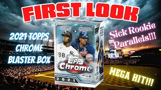 First Look💥2021 Topps Chrome Baseball Blaster Box🔥Sick Rookie Parallels💥Worth It Or Not🤔