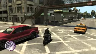 Grand Theft Auto IV The Ballad of Gay Tony Мото прикол авария