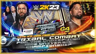 WWE SummerSlam 2023 | Undisputed WWE Universal Championship | Roman Reigns (c) vs Jey Uso | WWE 2K23