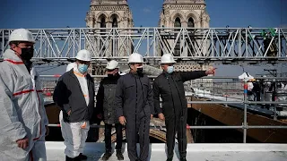 "Wir haben viel erreicht": Macron lobt Wiederaufbau von Notre-Dame