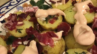 227.  Испанская закуска 🌴💋💦 Tapas «jamon potatoes»