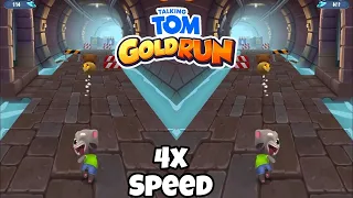 Talking Tom Gold Run 4x Speed Run Faster