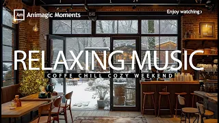 Stress Relief with Relaxing Music  Cozy Coffee Shop Ambience