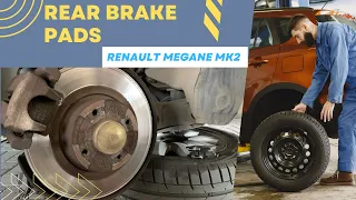 How to replace Rear Brake Pads on Renault Megane 2 Grandtour #howto #replacement  #renaultmegane