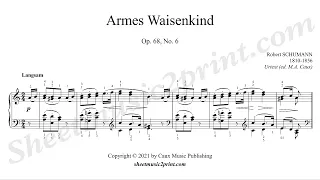 Schumann : Armes Waisenkind, op. 68, no. 6