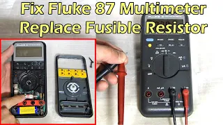 Fix Fluke 87 Multimeter - Replace Fusible Resistor & Fuse