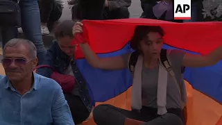 Opposition protesters in Armenia block streets