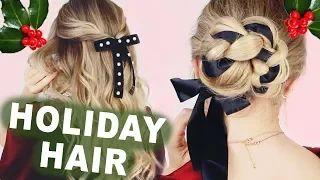 Last Minute Holiday Hairstyles (Easy & Low Maintenance)