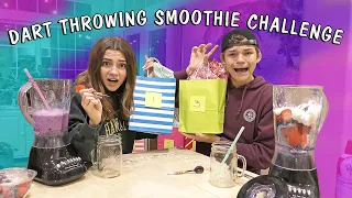 DART THROWING SMOOTHIE CHALLENGE | We Are The Davises