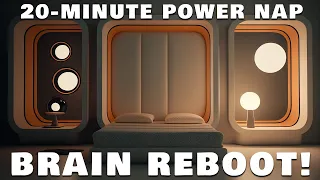 20 Minute BRAIN REBOOT - Power Nap Binaural Beats Session (With 15 Min Sleep Onset Segment)