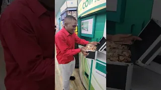 Man saves change for 5 years, then deposits it into a Coinstar