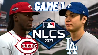 NLCS GAME 1 VS. DODGERS | MLB THE SHOW 24 CINCINNATI REDS FRANCHISE EPISODE 72!