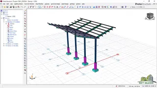 How to Design a Simple Steel Fuel Station Canopy in PROTASTRUCTURE