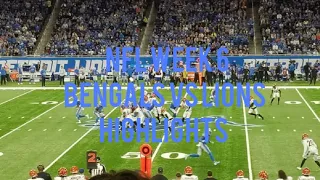 Bengals vs Lions Highlights Week 6 Joe Burrow, Ja'Marr Chase, Joe Mixon, Jared Goff, D'Andre Swift